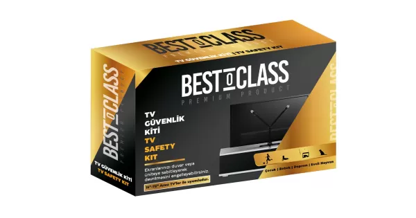 Bestoclass Premium Product Tv Güvenlik Kiti - 15" - 75" Tv'ler Için ...