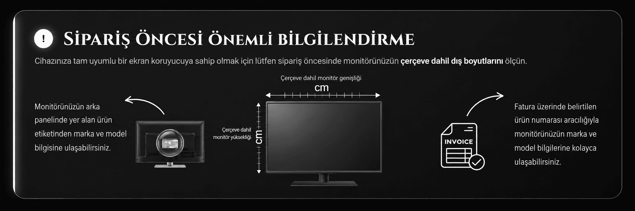 Bestoclass Monitör Ekran Koruyucu Ürün Bilgilendirmesi
